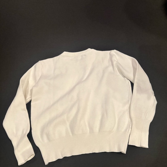 Lolita White Knit Faux Fur Sweater Y2K Barbie Core (fendi style) - Picture 5 of 8